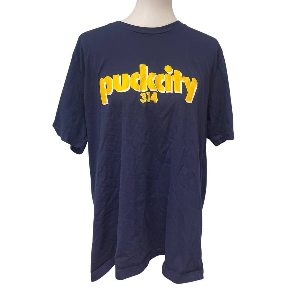 Arch Apparel Mens XXL Puck City 314 Hockey Short Sleeve Cotton Crew Neck Tee